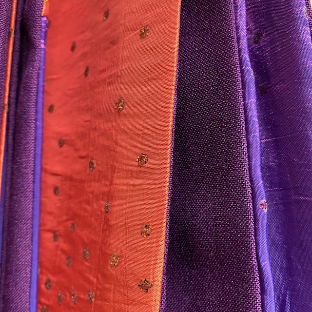 CURTAIN, Purple Orange Sequin